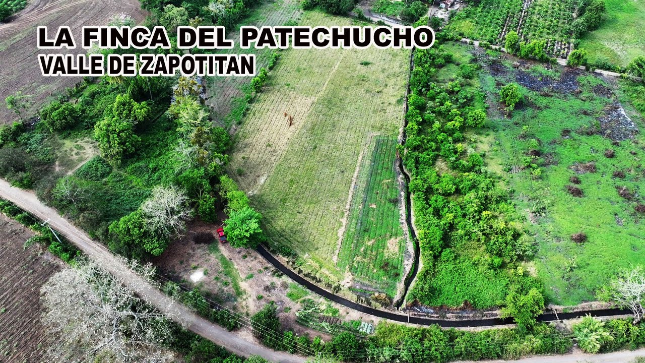 asi esta la finca de el patechucho en Zapotitan con tomas de drone