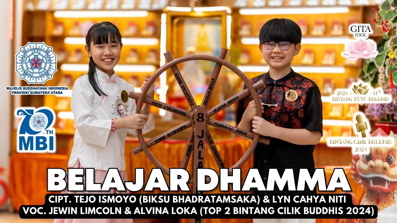 Gita Idol 44 : Belajar Dharma oleh Jewin Limcoln & Alvina Loka , Top 2 Bintang Cilik Buddhis 2024