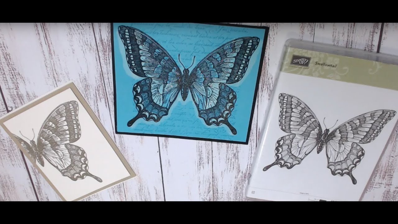 🌟Black and Gold Embossing & Bleaching!🌟Swallowtail Stamp. SHOP my FAVE art & craft supplies below.