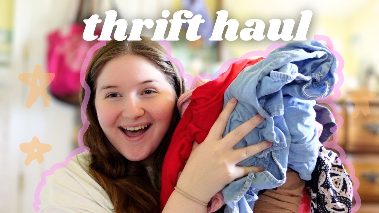 huge thrift haul!! 🛒 🎀