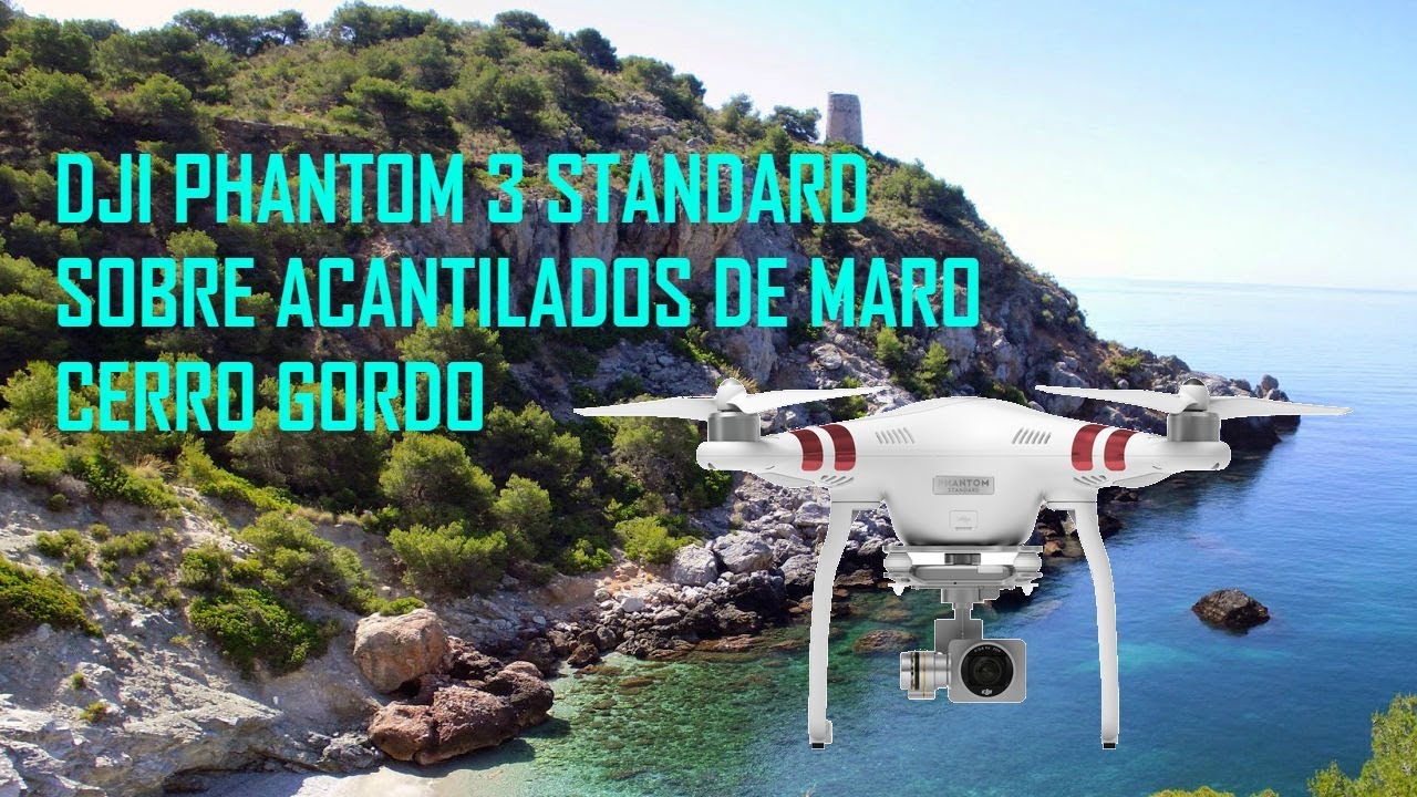 DJI Phantom 3 Standard. Volando sobre acantilados.
