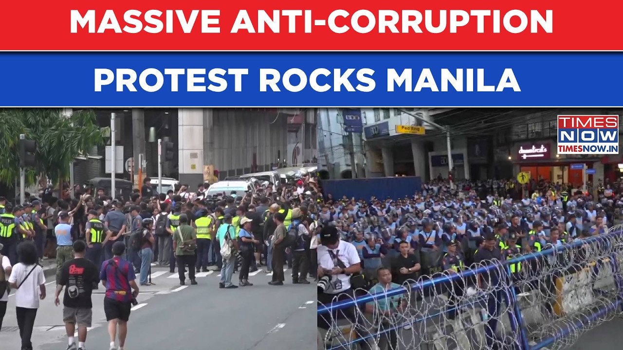 Philippines Protests: Activists, Students Flood Manila Streets Over Corruption|Chaotic Scenes On Cam