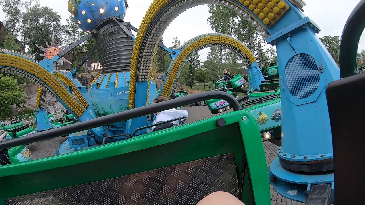 Linnanmäki - Mustekala on-ride POV (120 FPS)