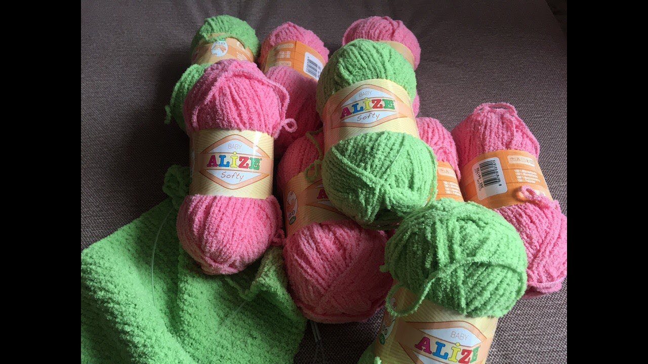 Пряжа Alize Baby Softy и что я из нее вяжу. Как набираю петли на спицы для начинающих. ~Ириночка~