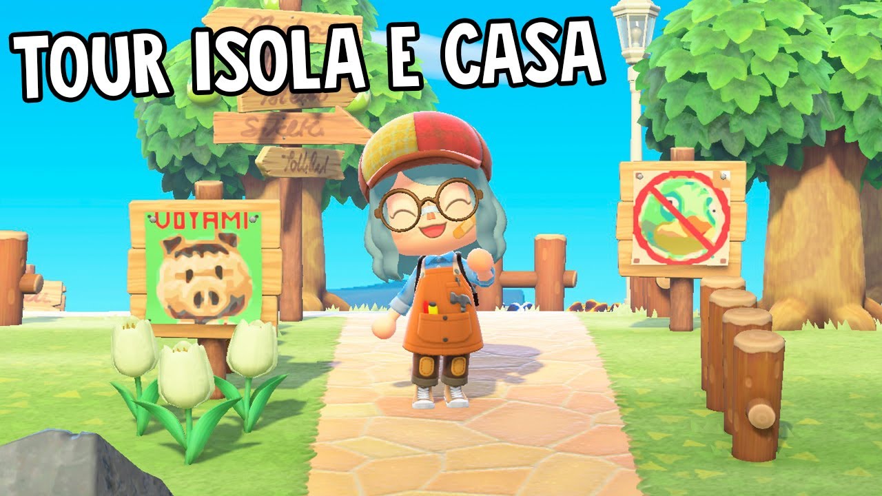 VI MOSTRO LA MIA ISOLA E LA MIA CASA - Animal Crossing New Horizon
