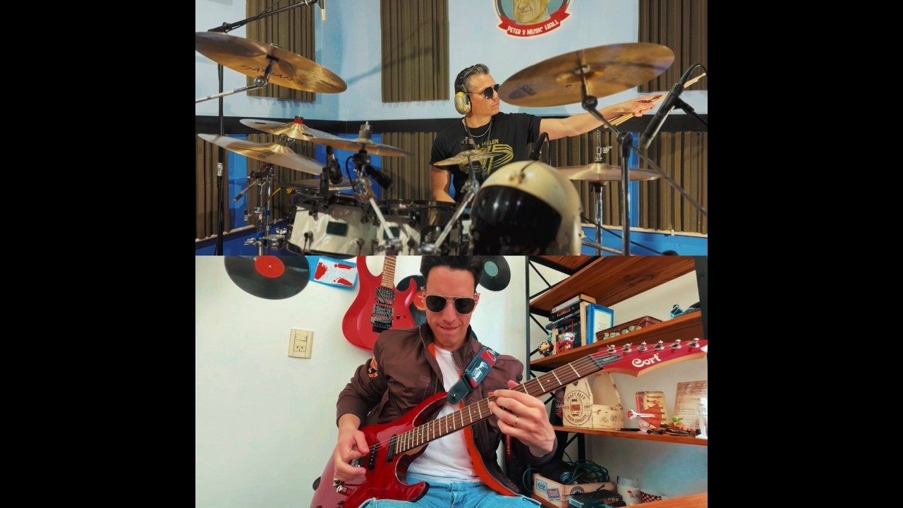 DREAMS | VAN HALEN - DRUM/GUITAR COVER. LEA SEGOVIA/MANU DOVO
