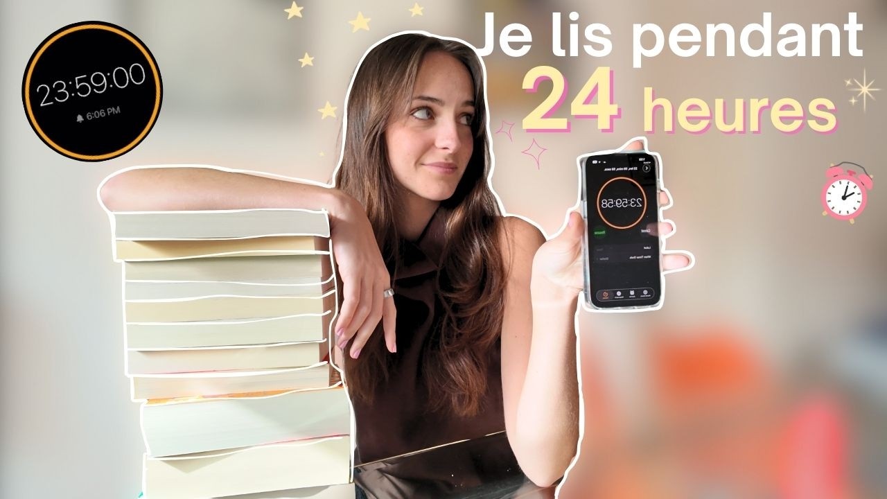 Je (re) lis pendant 24 heures ! 24 hour readathon ⏰📚✨🎧 (vlog no spoiler)