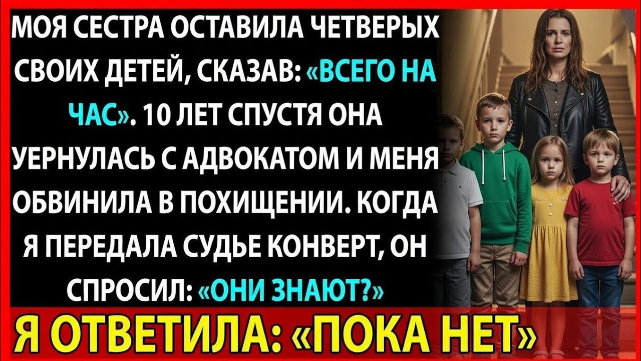 Сестра бросила мне своих детей, а потом вернулась с обвинением в похищении