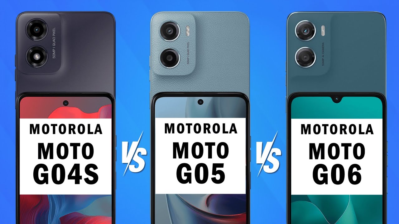 Motorola Moto G04s vs Moto G05 vs Moto G06