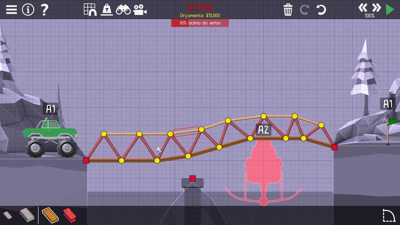 Poly Bridge 2 - 10 Stages Gameplay (No Commentary)