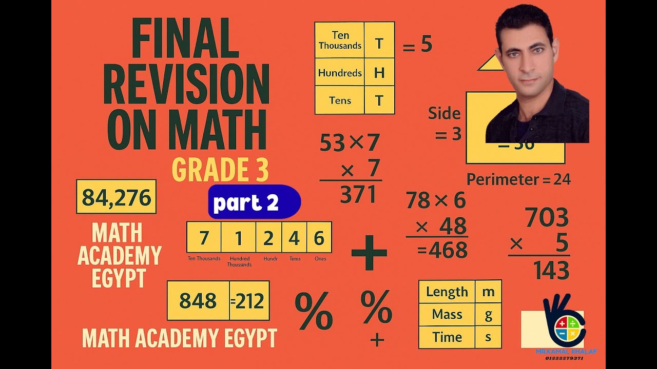 final revision - grade 3 - math - first term - part 2