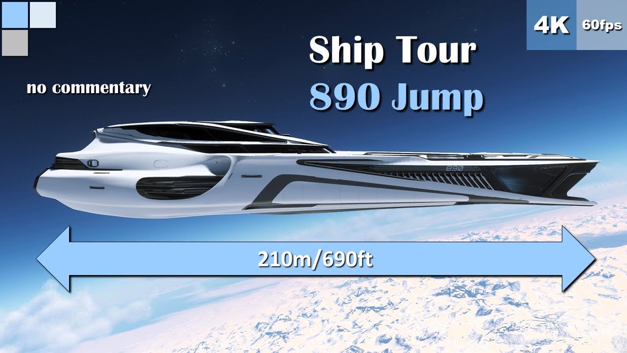 Ship Tour - Origin 890 Jump - Star Citizen Alpha 3.21 - Relaxing [4K 60fps]