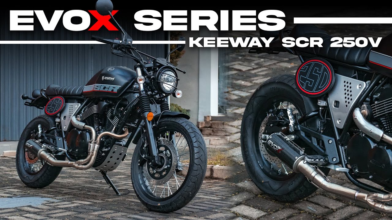 Keeway SCR 250 V-Twin cylinder - Evox Exhaust by 3Tech