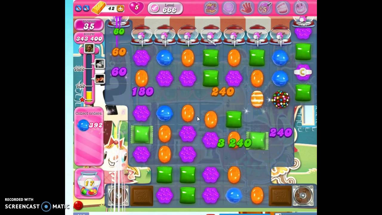 Candy Crush Level 666 Sugar Drop Tutorial