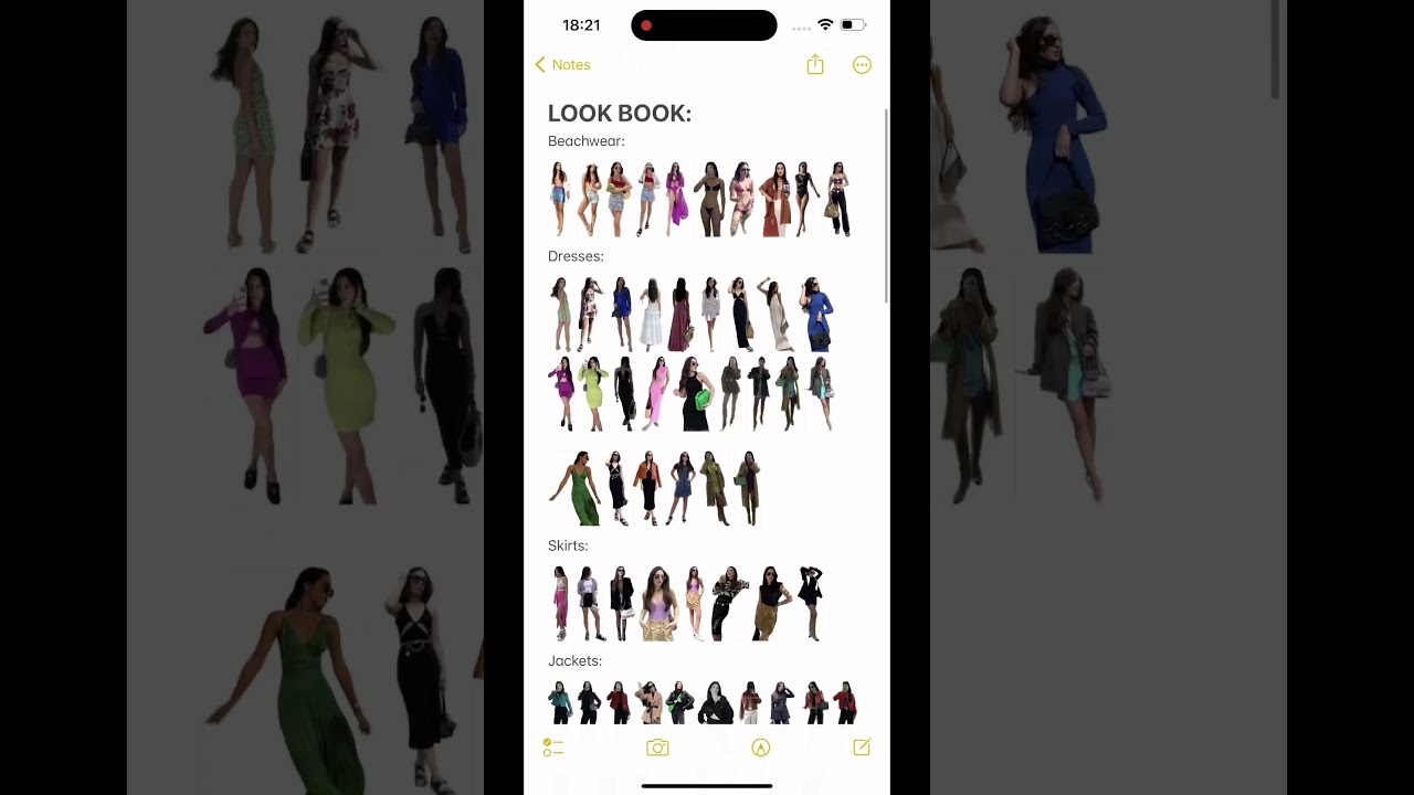 Fashion hack: create a digital lookbook on your iPhone notes