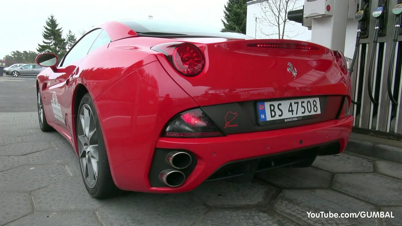Ferrari California - Start Up and Accelerating Sounds!