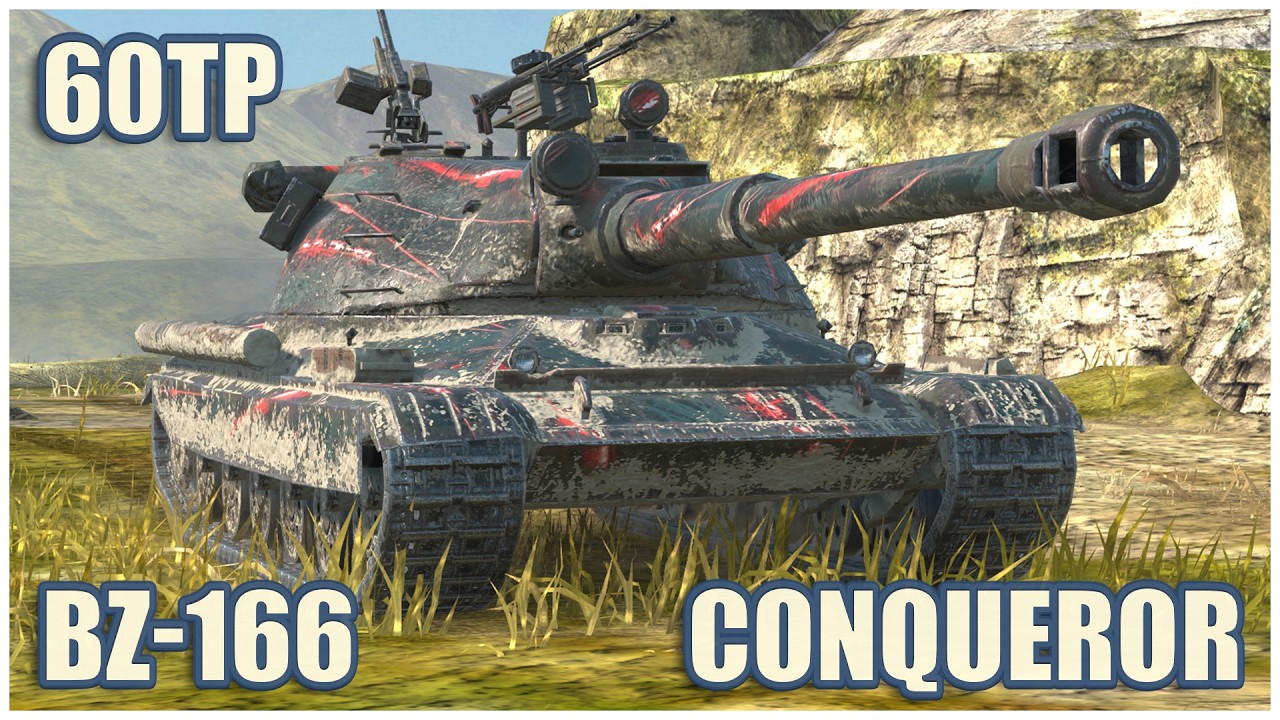 60TP, Conqueror & BZ-166 &bull; WoT Blitz Gameplay