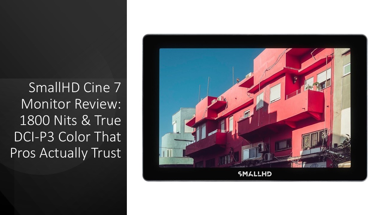 SmallHD Cine 7 Monitor Review: 1800 Nits & True DCI-P3 Color That Pros Actually Trust