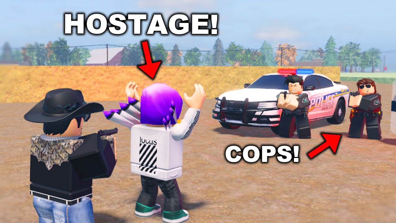 МЕНЯ ДЕРЖАЛИ ПОД УГЛОМ ОРУЖИЯ! ВЫЗВАЛИ ПОЛИЦИЮ! (Roblox RP)