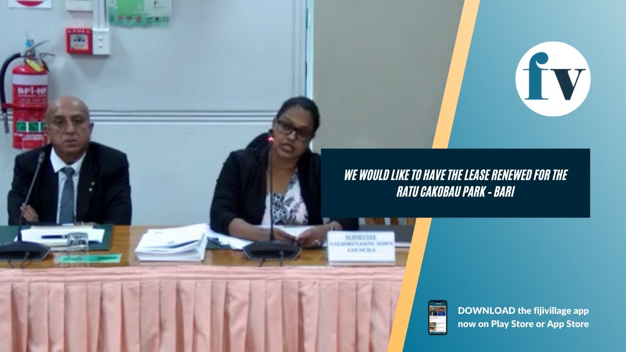 We would like to have the lease renewed for the Ratu Cakobau Park &ndash; Bari | 13/04/2022