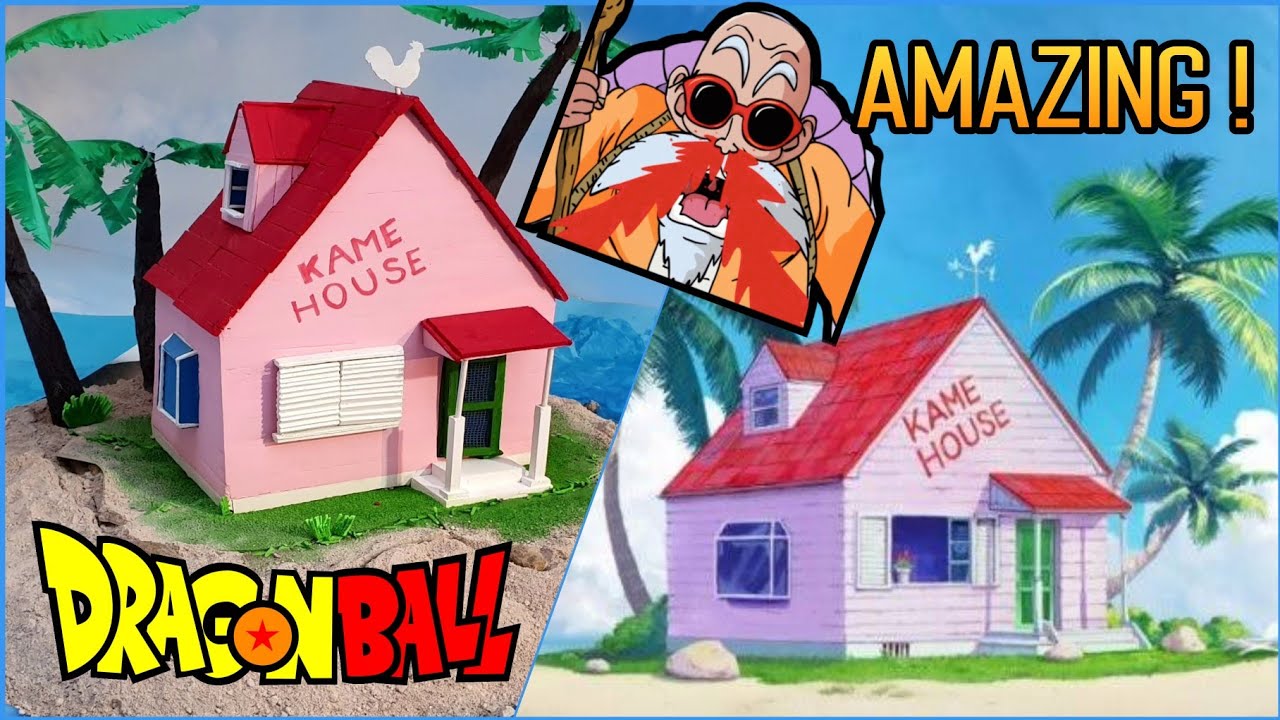 DRAGON BALL Increíble Construcción Mini Casa del maestro roshi / amazing dragon ball construction