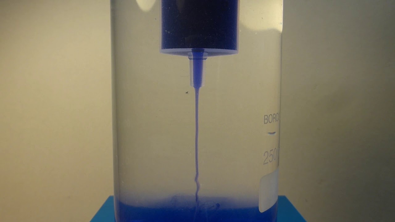 Oscillating mixing of salt water and normal water