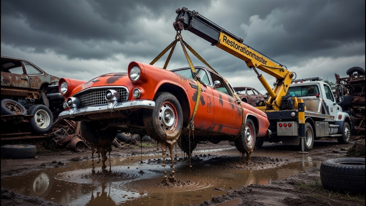 I BOUGHT A $1000 ABANDONED 1955 FORD THUNDERBIRD! 😱 (ASMR CAR RESTORATION)