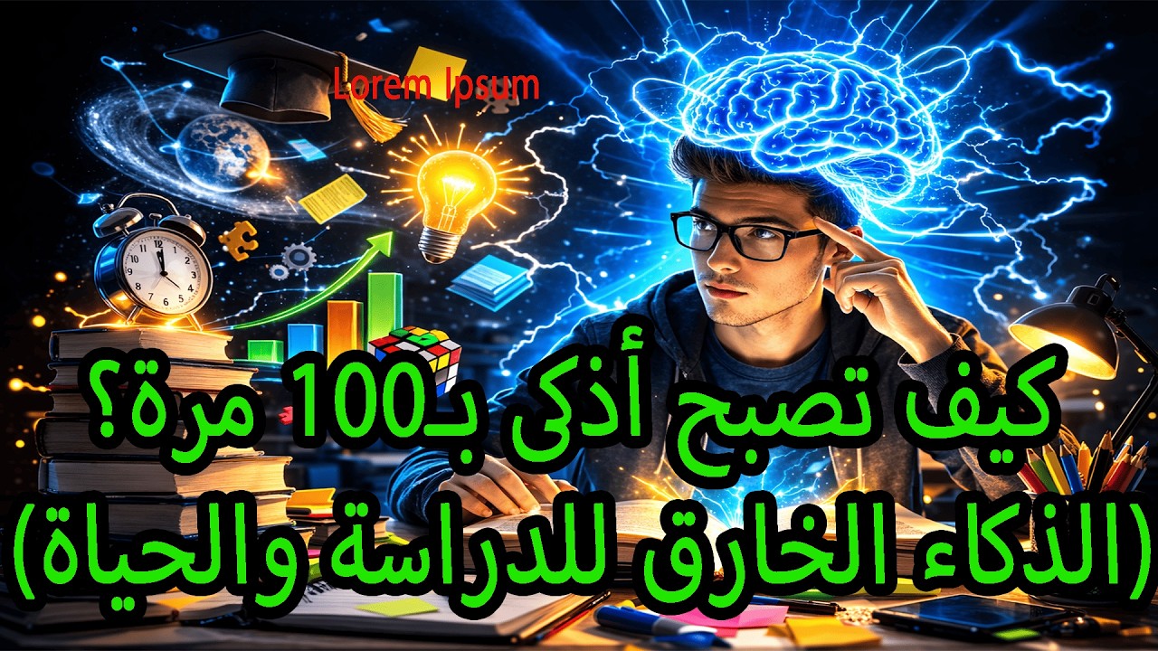 كيف تصبح أذكى بـ100 مرة؟ الذكاء الخارق للدراسة والحياة