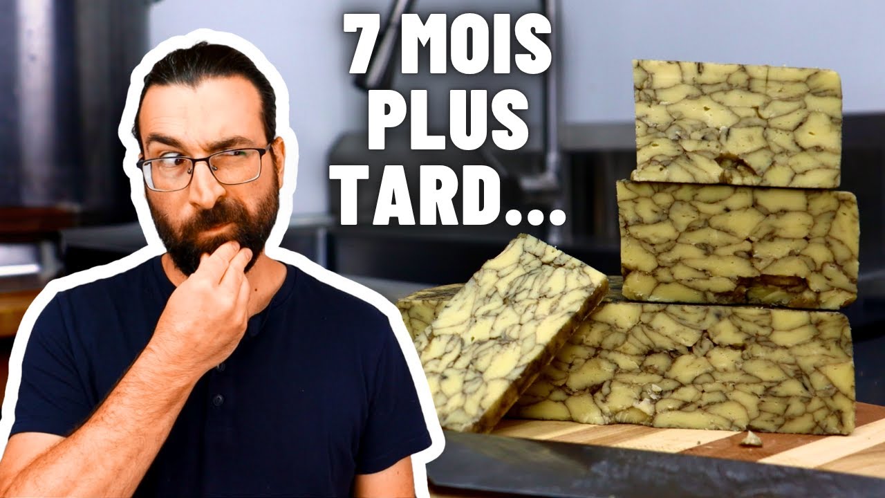 7 mois plus tard&hellip; Ce cheddar maison sent la bi&egrave;re !