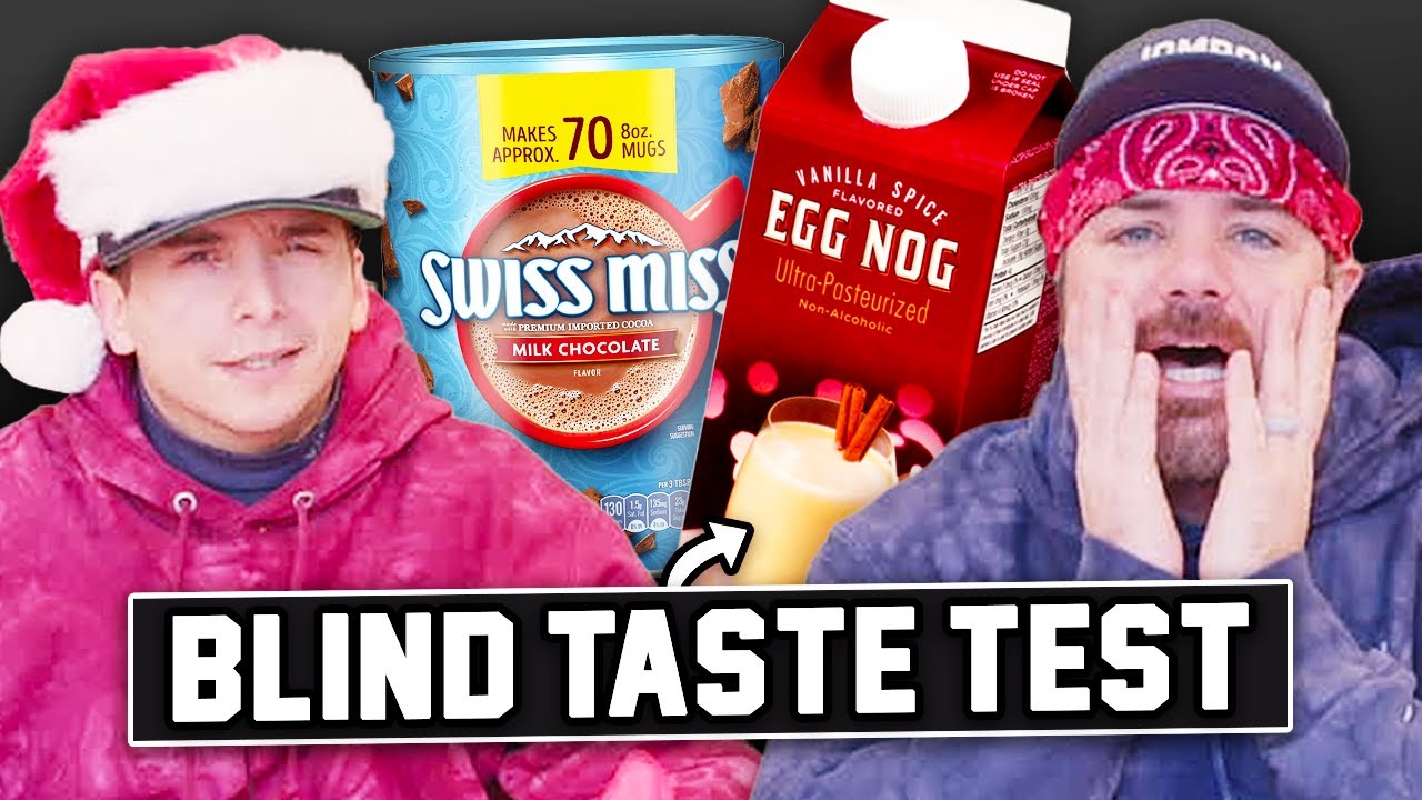 Can we identify every Holiday Drink blindfolded?!
