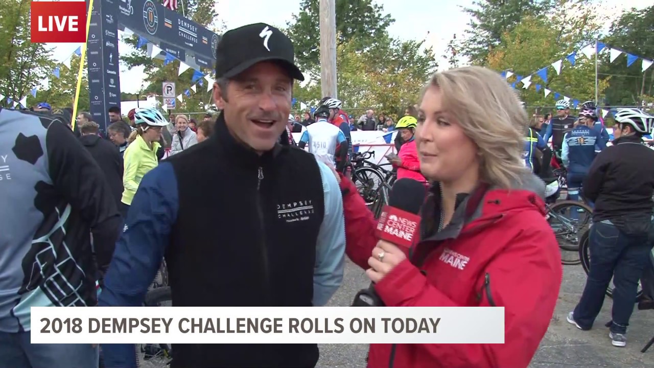 Katie Bavoso interviews actor Patrick Dempsey LIVE at the 10th Annual Dempsey Challenge