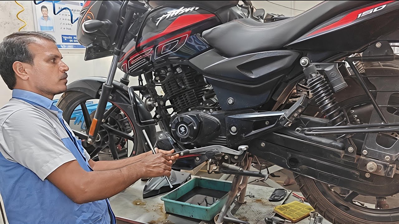 New Bajaj Pulsar 150 standard edition 3rd service #2025 #automobile #bajaj150 #motorcycle #pulsar150