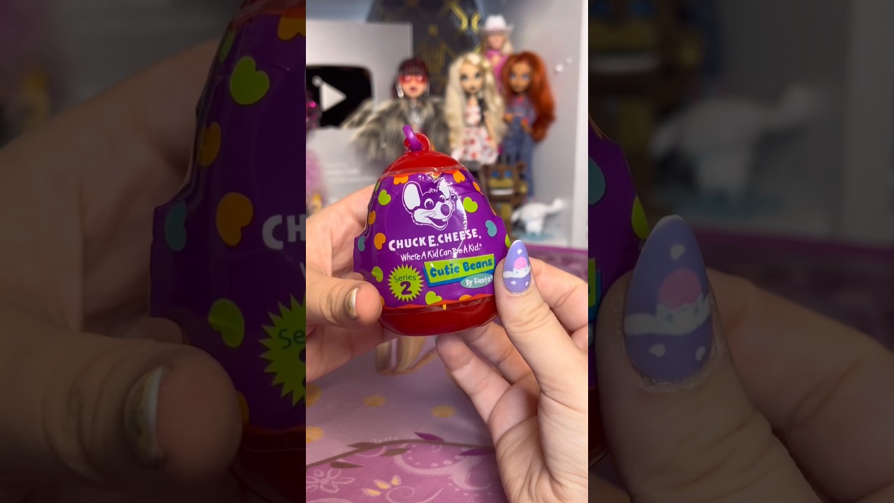 [ASMR] Chuck E Cheese Cutie Beans Unboxing #shorts #shortfeed #satisfying #cec #asmrunboxing #fnaf