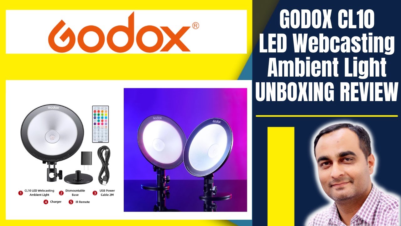 GODOX CL10 LED Webcasting Ambient Light | Best Light for Youtubers | Unboxing | TECHNICAL SAJID
