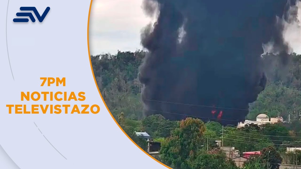Incendio en Refinería de Esmeraldas fue apagado, luego de siete horas | Televistazo | Ecuavisa