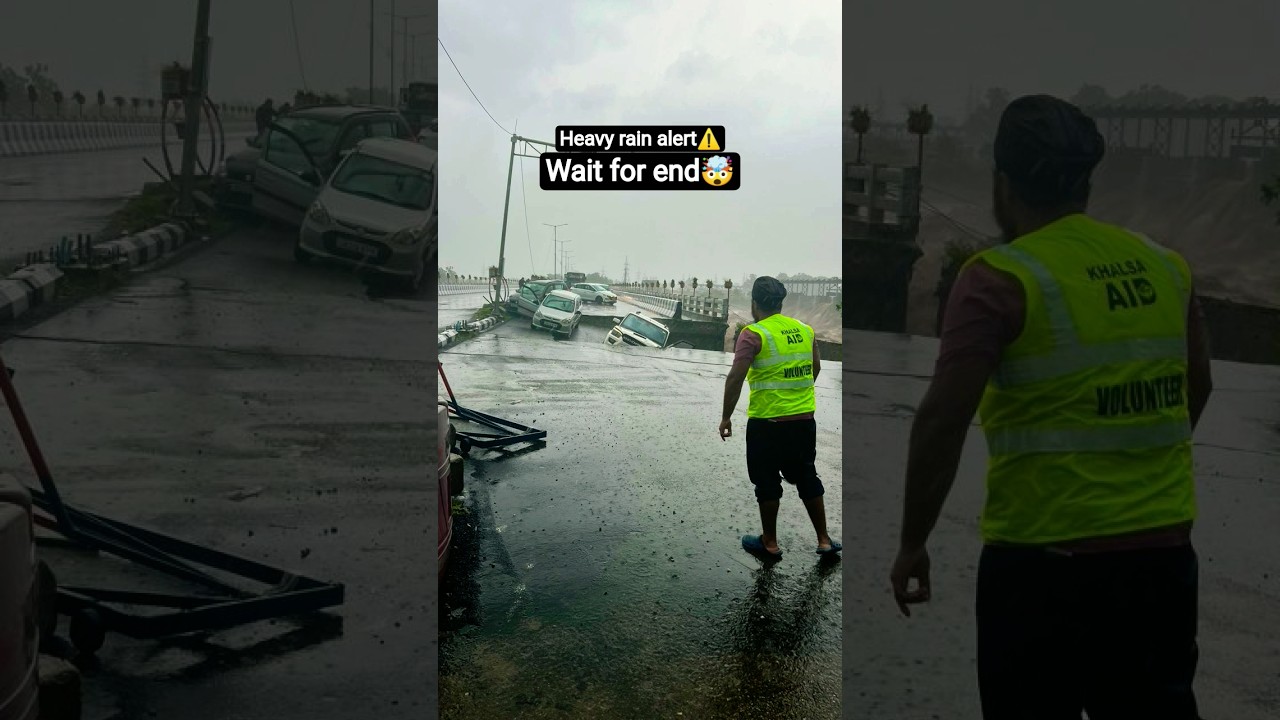 Wait for end🤯!Heavy rain alert⚠️#viralvideo