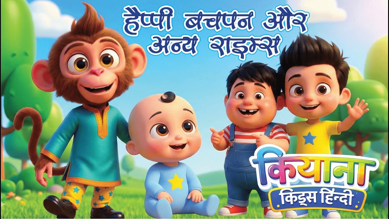 Hindi Nursery Rhymes For Play School | Preschool Hindi Rhymes Compilation | Kiyaana Kids Hindi