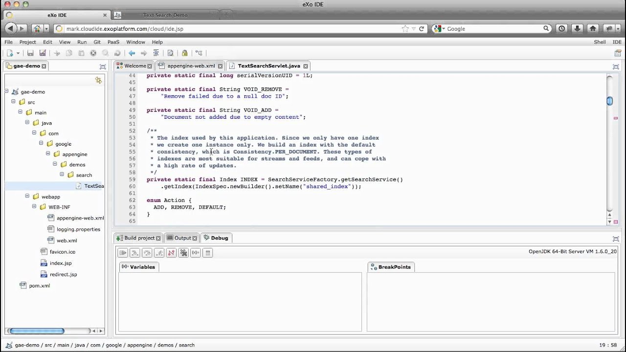 Deploy to Google App Engine Using eXo Cloud IDE