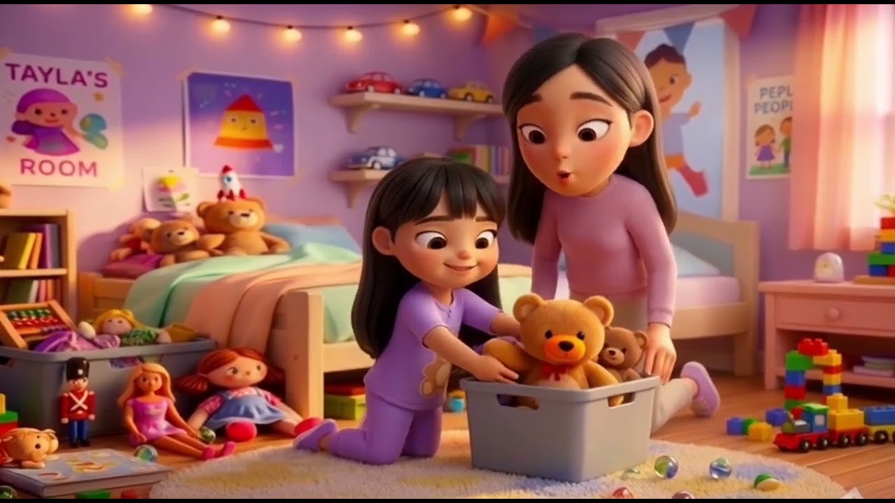 Tayla Aprende a Arrumar o Quarto | Música Infantil Educativa