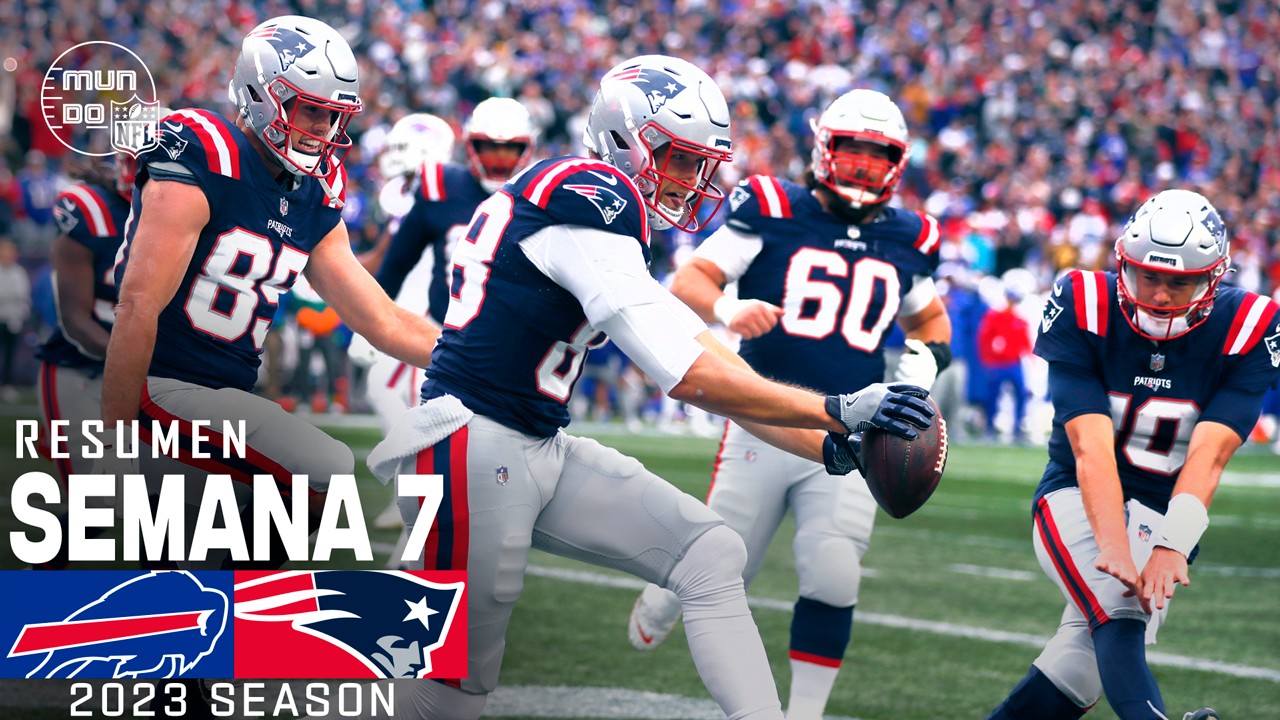 Buffalo Bills vs. New England Patriots | Semana 7 NFL 2023 | NFL Highlights Resumen en español