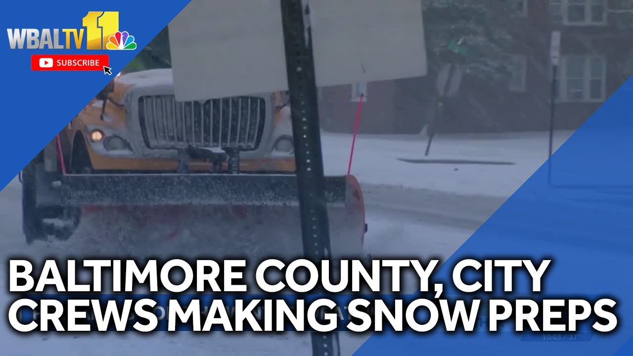 Baltimore County, city crews preparing for winter snowstorm