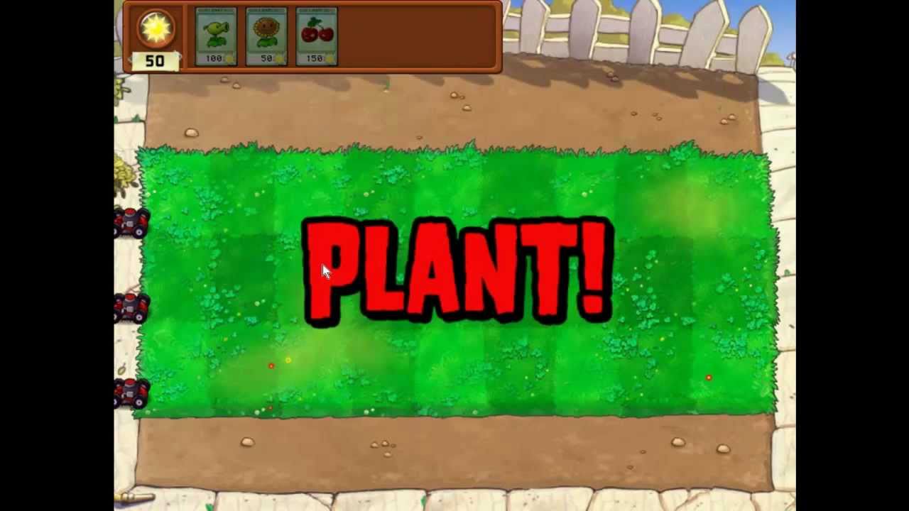 Let's Play Plants vs Zombies: Episode 1 - Cone zombies 0.o [Walkthrough by Hellsofdiab]