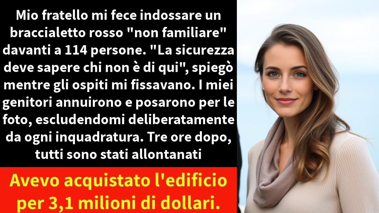 Mio fratello mi fece indossare un braccialetto rosso 