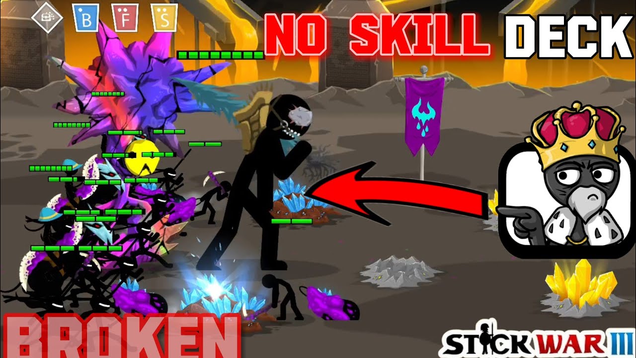 I found the most BROKEN deck in Stick War:Saga 😭😂