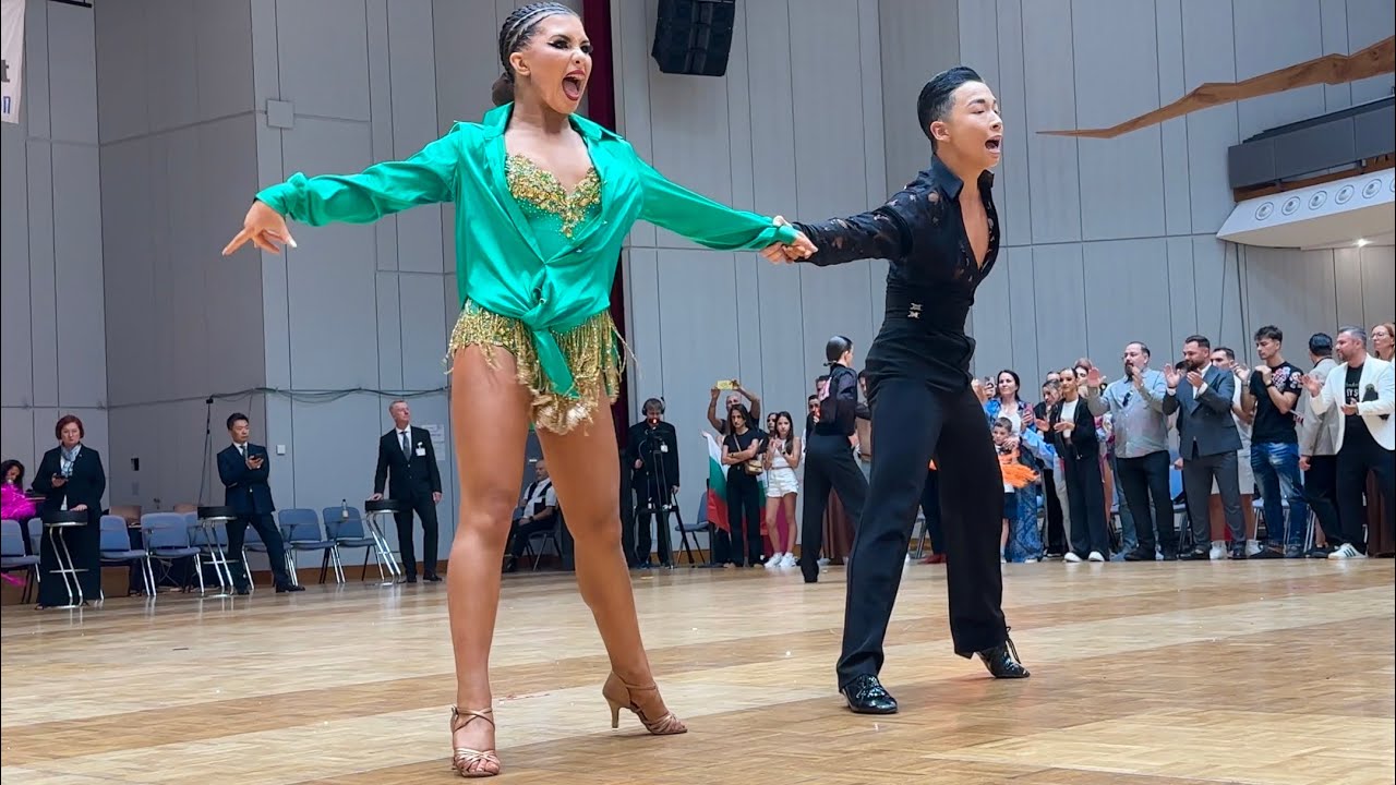 Dylan Chi & Isabella Moudry (USA) Junior 2 Latin [Chacha] GOC 2025 / Quarter Final