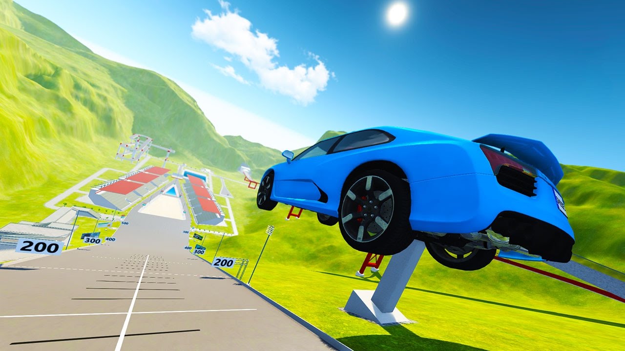 WHICH CAR CAN JUMP THE FARTHEST?! - BeamNG Drive Car Jump Arena Challenge