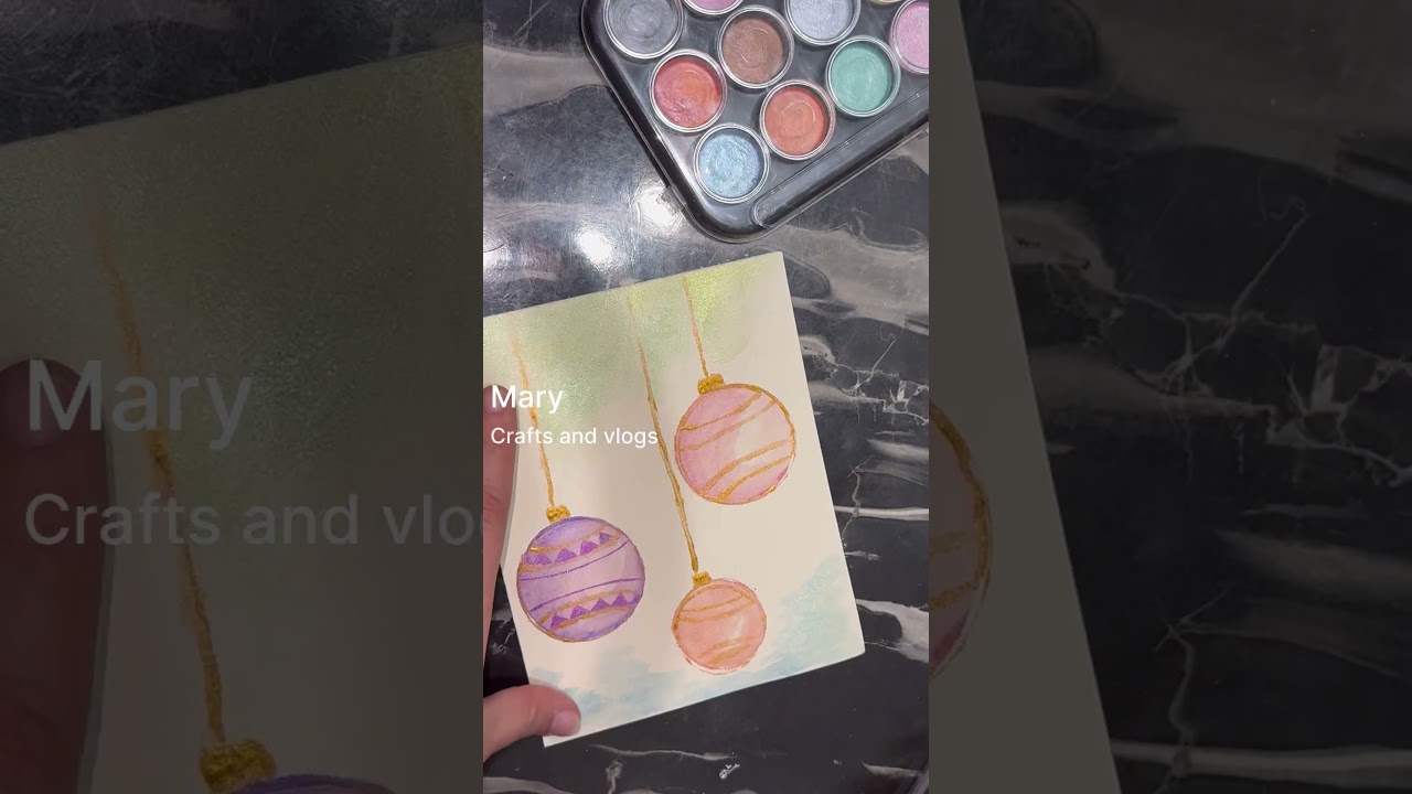 DIY Metallic  Christmas Cards in60 Seconds! (Easy & Elegant)
