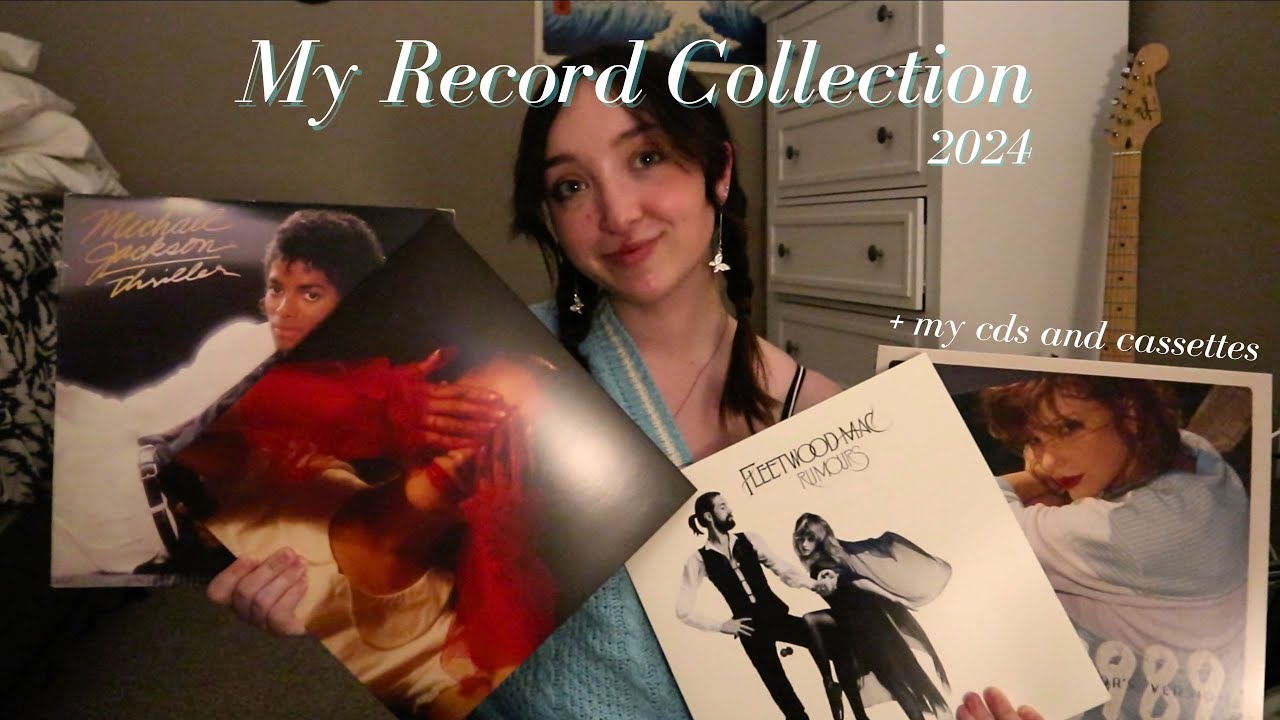 My Record Collection 2024 🎶🤍 + my cds and cassettes
