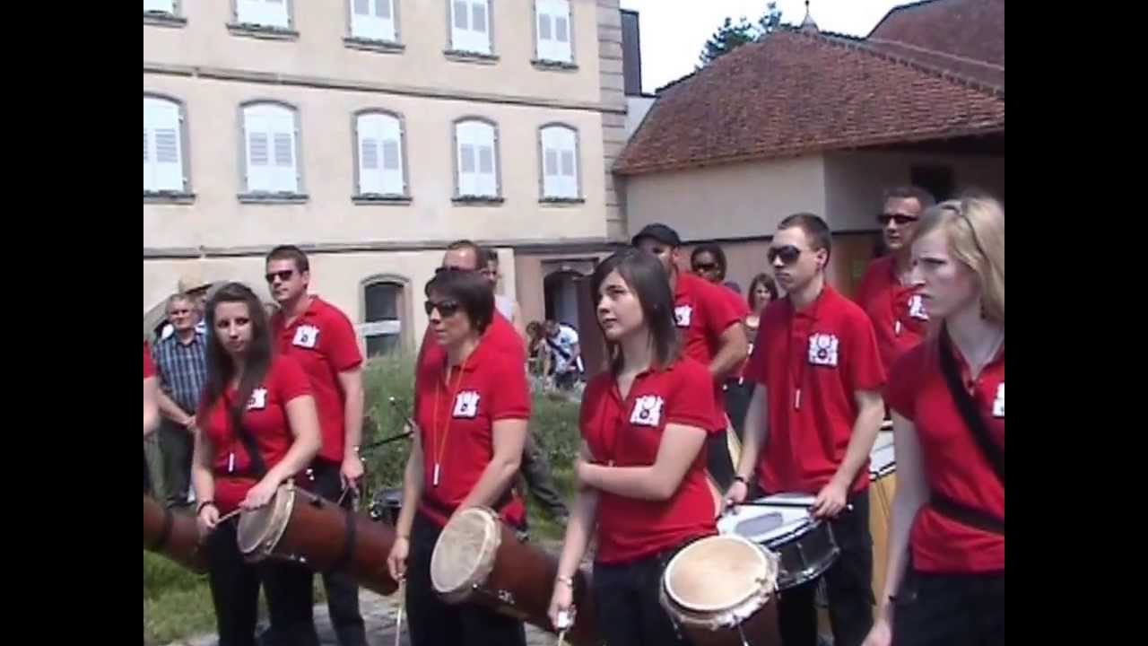 Batucada de Sarre Union le 16 06 2013 à la Grange aux Paysages de Lorentzen