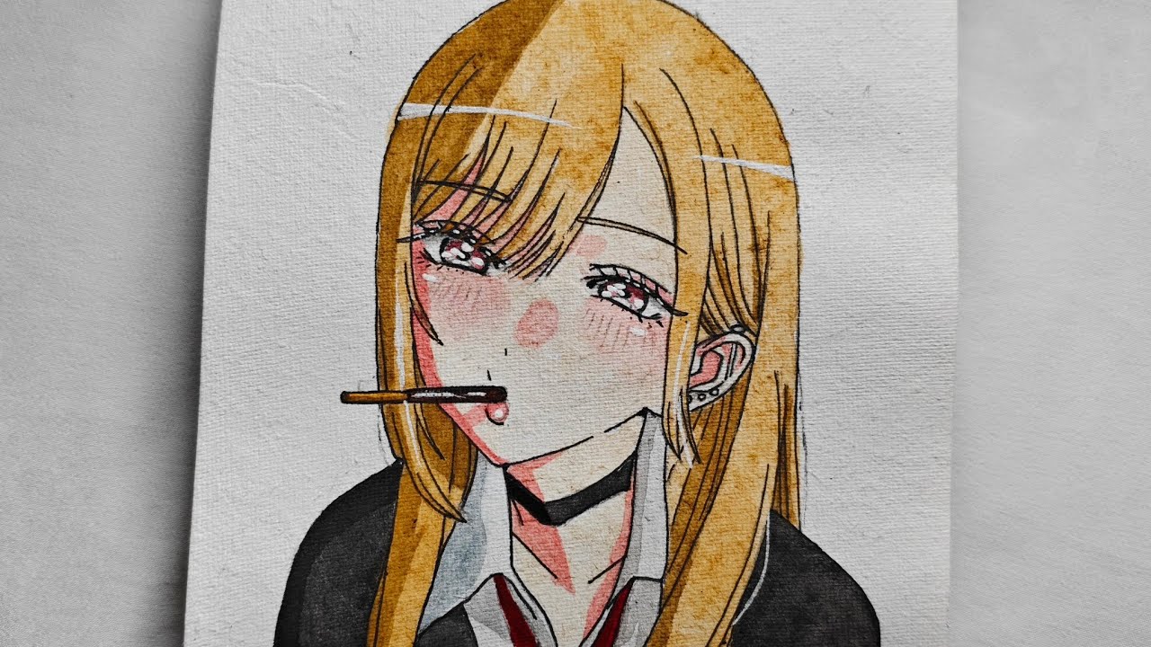 Anime Painting My Dress Up Darling | Marin Kitagawa